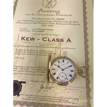 Fridlander Minutenrepetition mit Kew- Zertifikat