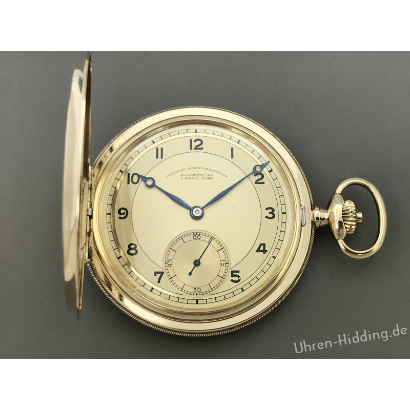 Lange-pocket-watch OLIW 14ct yellow gold