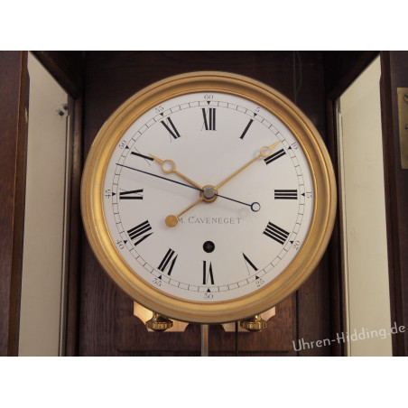 Caveneget Precision Pendulum Clock with Seconde Pendulum
