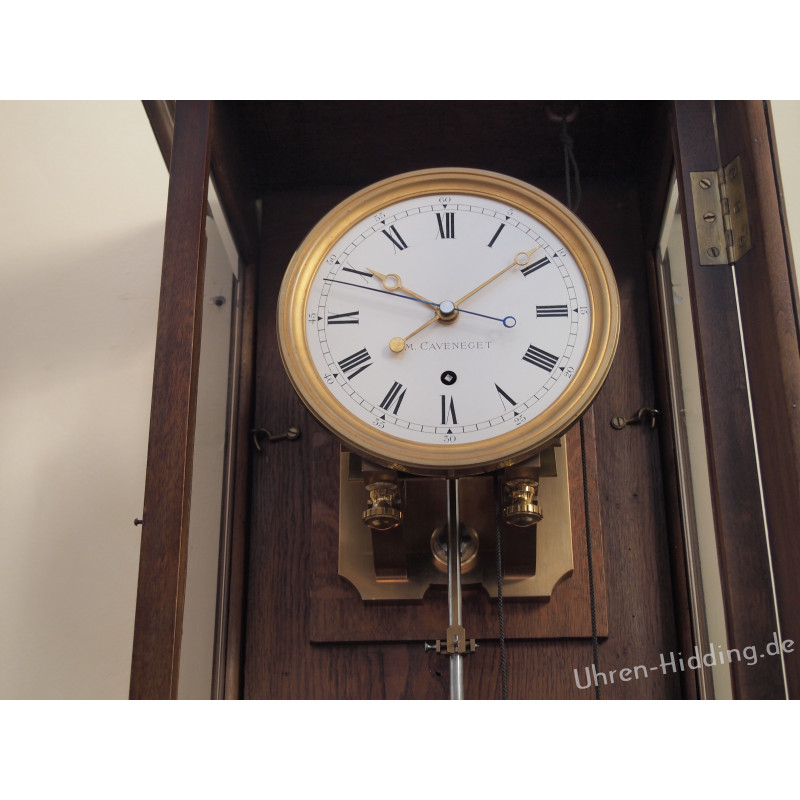 Caveneget Precision Pendulum Clock with Seconde Pendulum