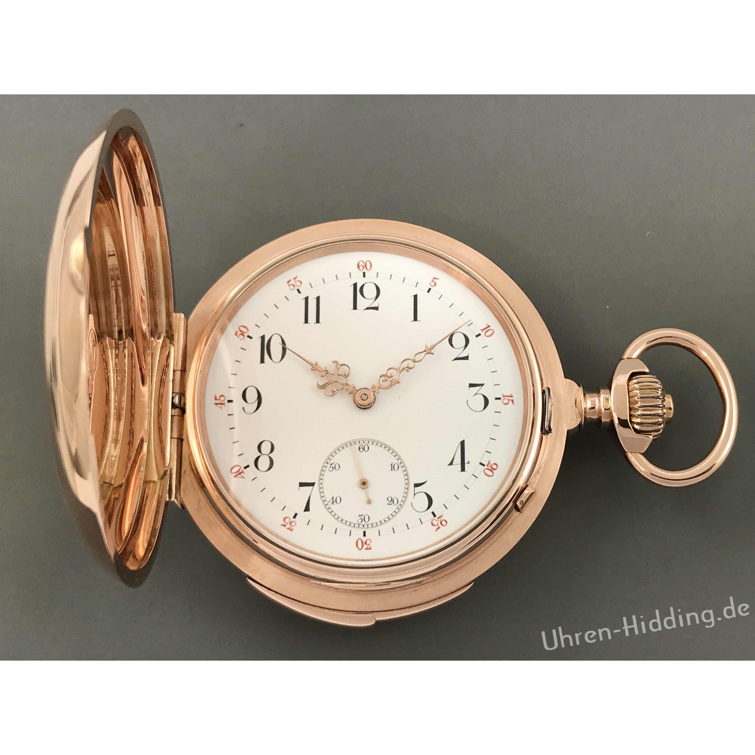 Lot - Swiss perpetual calendar quarter repeater pocket watch