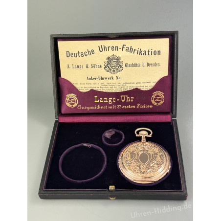 Prunk- Savonette Deutsche Uhrenfabrikation A. Lange & Söhne