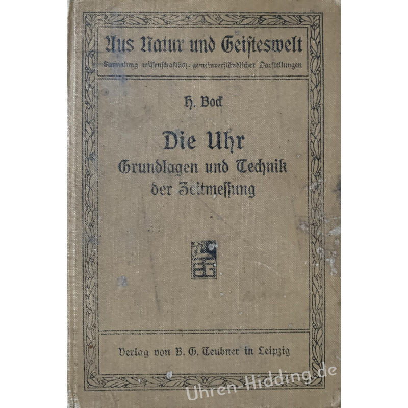 Buch "Die Uhr" Grundlagen und Technik der Zeitmessung