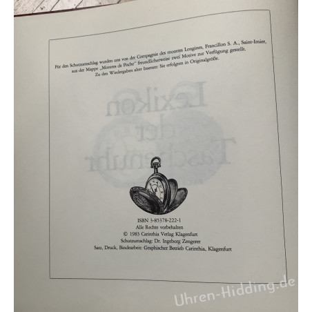 Book "Lexikon der Taschenuhr"