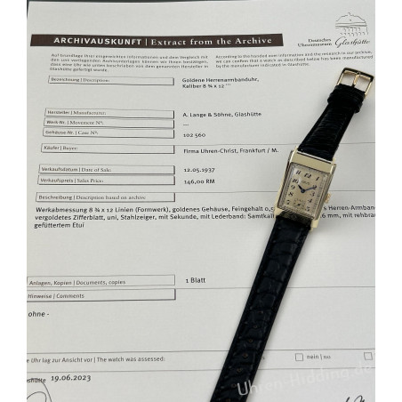 seltene Lange-Uhr Glashütte