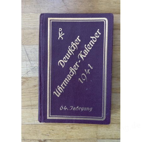 Buch "Deutscher Uhrmacher-Kalender 1941"