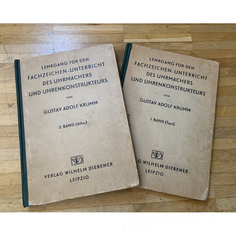 Books "Lehrgang für den Fachzeichen-Unterricht des Uhrmachers"