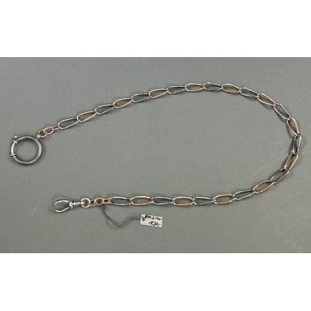 Pocket-watch-chain 800/ooo Silver Niello