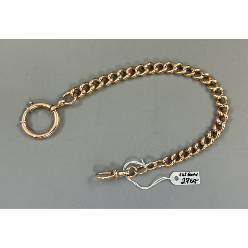 Pocket-watch-chain 14ct red-gold